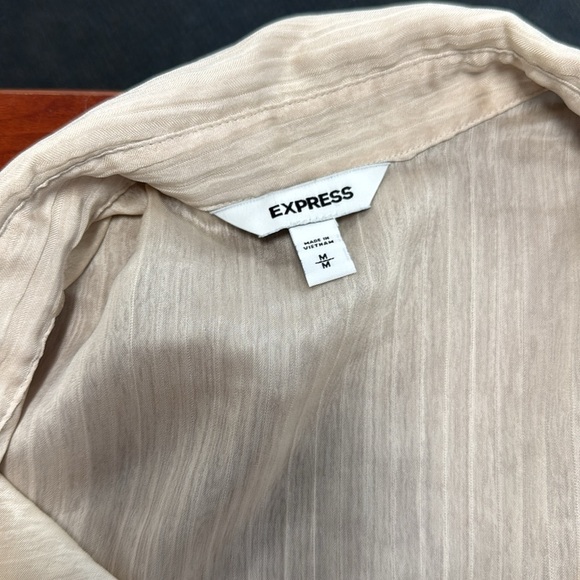 Express sheer button down M // 072525 - Picture 2 of 2